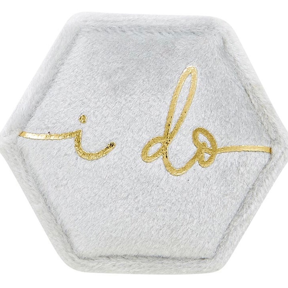 “I Do” Velvet Ring Box - NWT